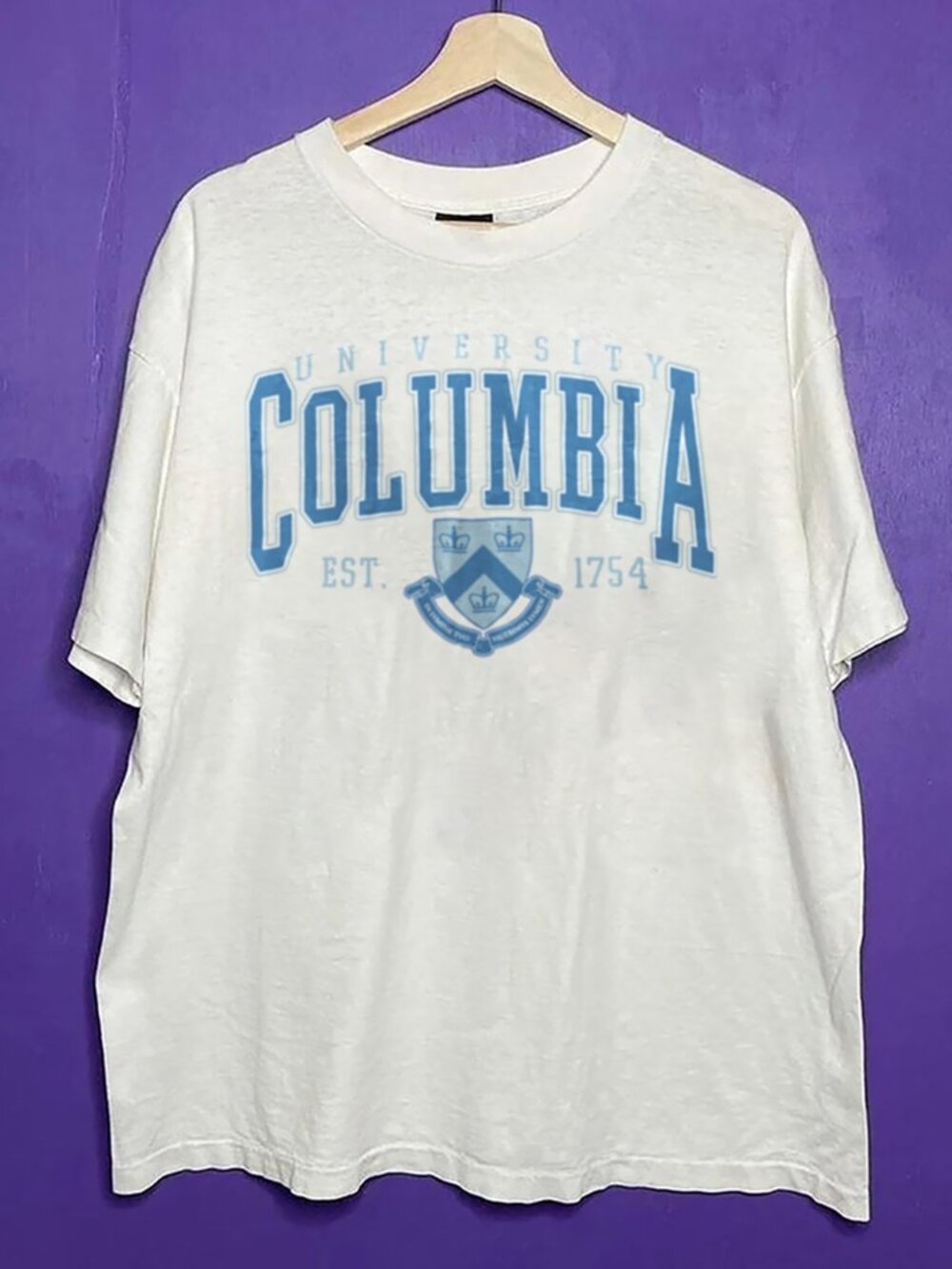 90s Vintage Columbia University Shirt, Columbia University Men Women Shirt Tee